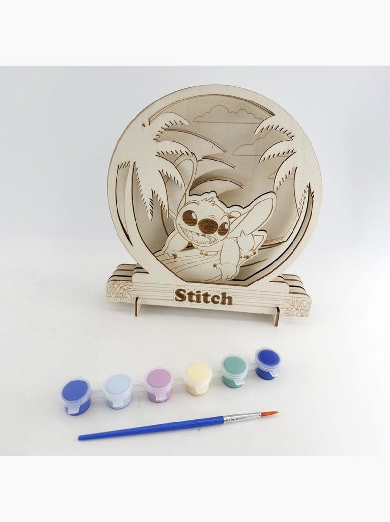 Set de figuras para pintar - Stitch - Disney - Madera - Actividades creativas para niños N/D - Kiabi