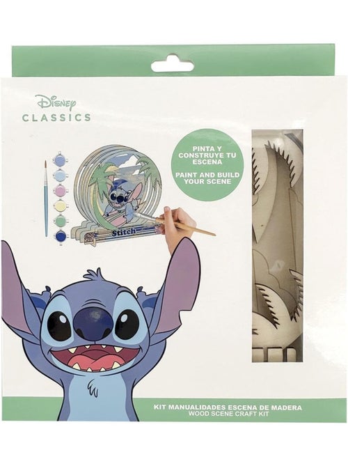 Set de figuras para pintar - Stitch - Disney - Madera - Actividades creativas para niños - Kiabi