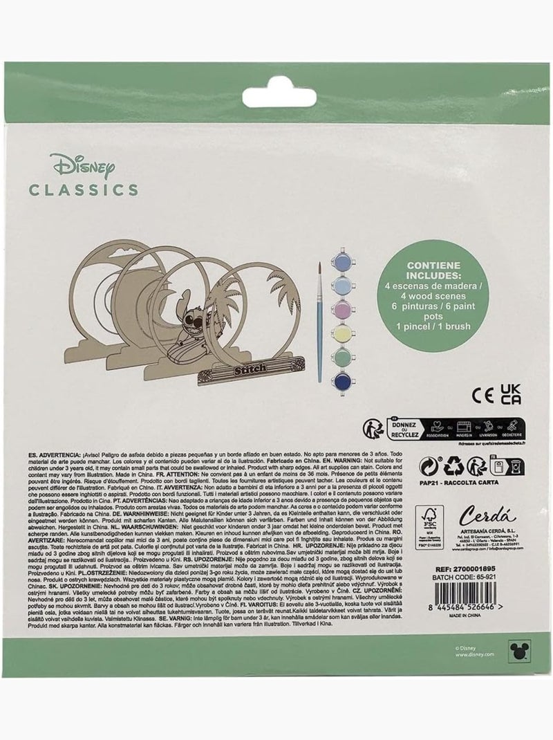 Set de figuras para pintar - Stitch - Disney - Madera - Actividades creativas para niños N/D - Kiabi