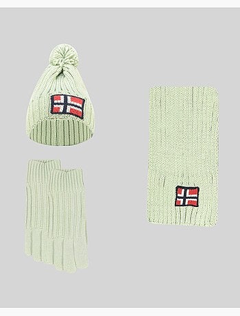 Set de gorro, bufanda y guantes wamilla xamilla zamilla – geographical norway