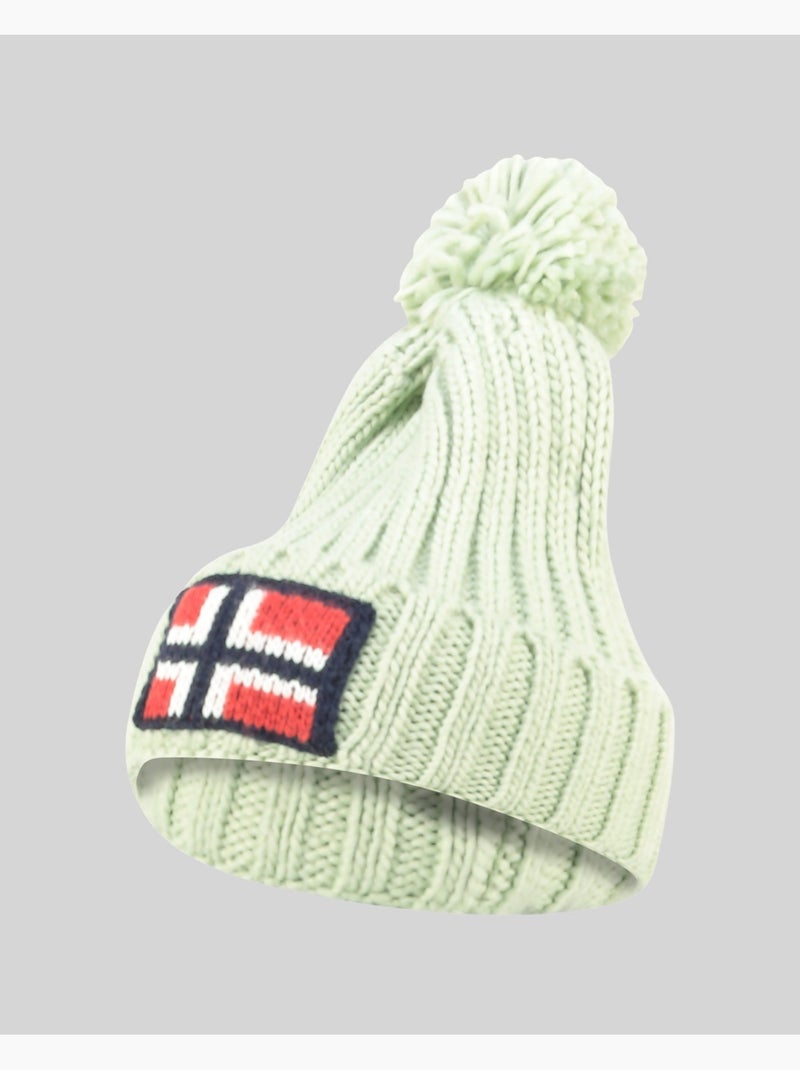 Set de gorro, bufanda y guantes wamilla xamilla zamilla – geographical norway Verde pastel - Kiabi
