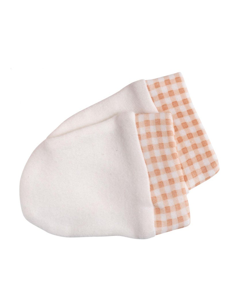 Set de gorro y manoplas de algodón para - SAUTHON Blanco Rosa - Kiabi