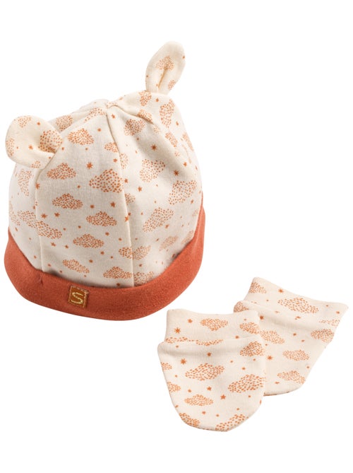 Set de gorro y manoplas de algodón para - SAUTHON - Kiabi