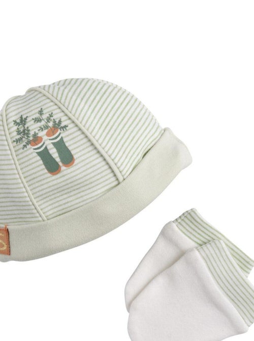 Set de gorro y manoplas de algodón para - SAUTHON - Kiabi
