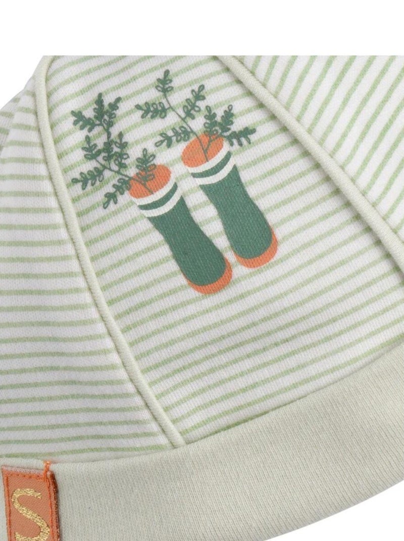 Set de gorro y manoplas de algodón para - SAUTHON Verde - Kiabi
