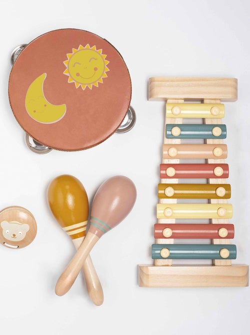 Set de instrumentos musicales de madera para bebés - Kiabi Set de instrumentos musicales de madera para bebés - Kiabi