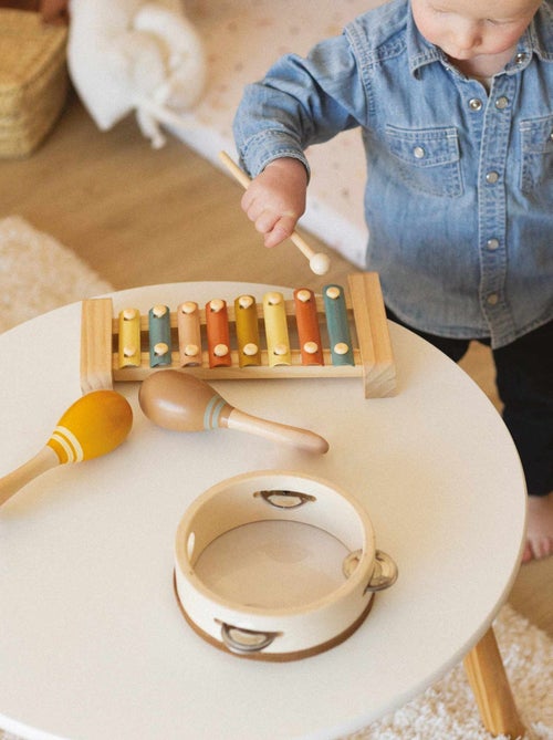 Set de instrumentos musicales de madera para bebés - Kiabi Set de instrumentos musicales de madera para bebés - Kiabi