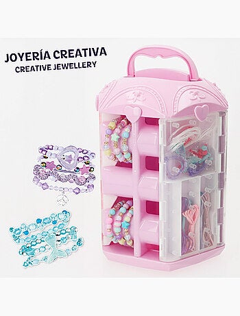 Set de joyería creativa con cuentas y accesorios de colores beauty love