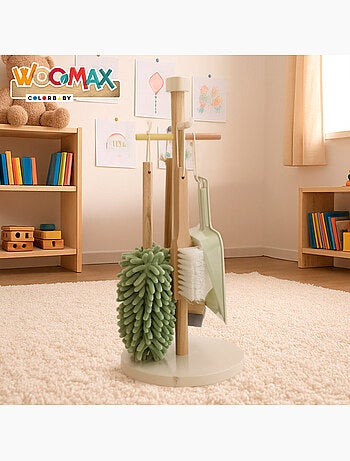 Set de limpieza de madera con 5 piezas WOOMAX
