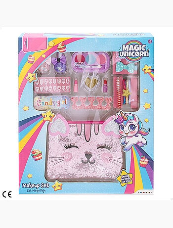 Set de maquillaje con accesorios y neceser colorbaby