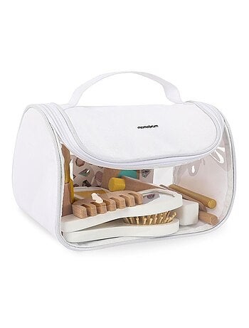 Set de maquillaje infantil madera 15 accesorios Mamabrum