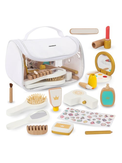 Set de maquillaje infantil madera 15 accesorios Mamabrum - Kiabi