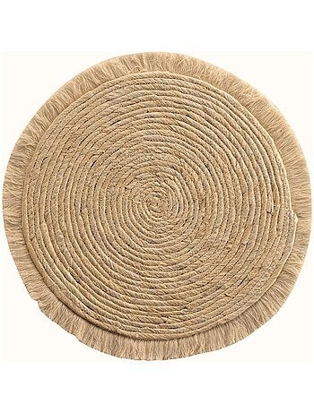 Set de mesa con flecos en junco