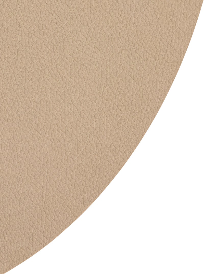 Set de mesa redondo liso Beige - Kiabi