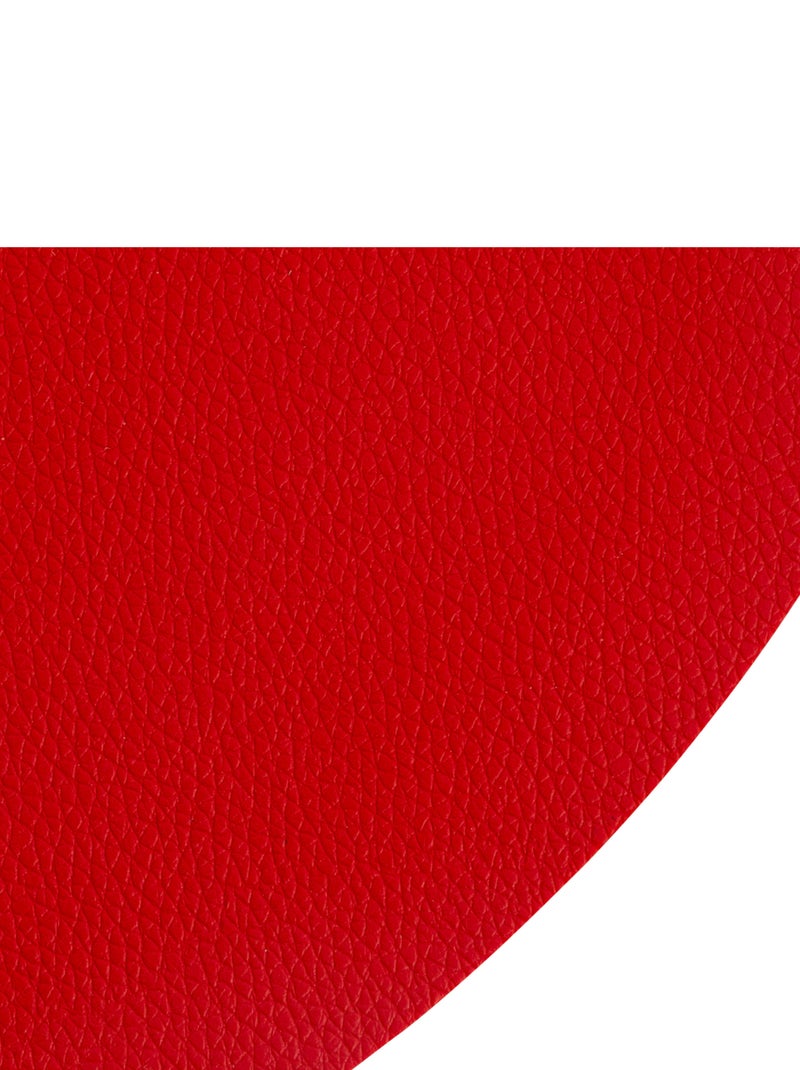 Set de mesa redondo liso Rojo - Kiabi