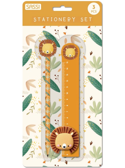 Set de papelería infantil con lápiz, regla y sacapuntas | sassi junior - Kiabi Set de papelería infantil con lápiz, regla y sacapuntas | sassi junior - Kiabi
