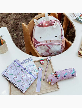 Set de papelería infantil con lápiz, regla y sacapuntas | sassi junior