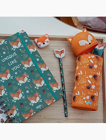 Set de papelería infantil con lápiz, regla y sacapuntas | sassi junior
