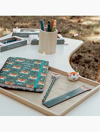 Set de papelería infantil con lápiz, regla y sacapuntas | sassi junior