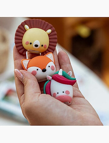 Set de papelería infantil con lápiz, regla y sacapuntas | sassi junior