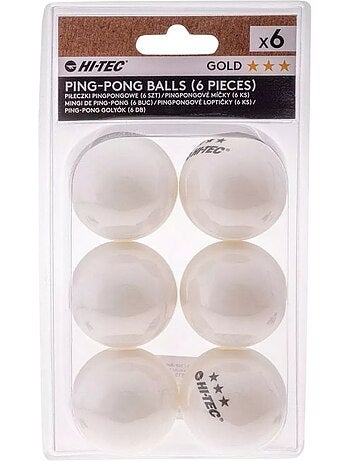 Set de pelotas de tenis de mesa - pack de 18 - hi-tec