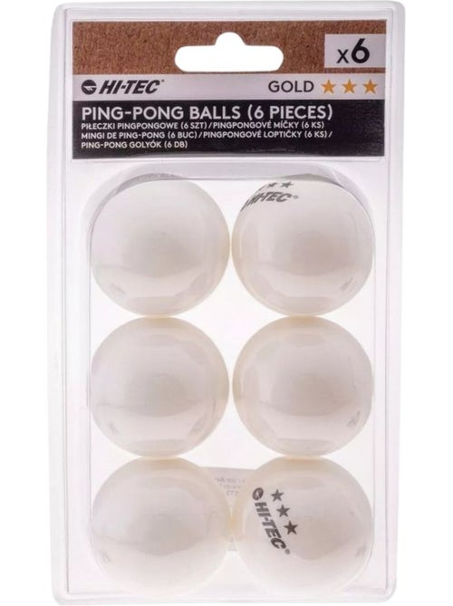 Set de pelotas de tenis de mesa - pack de 18 - hi-tec - Kiabi