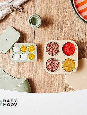 Set de recipientes y mordedor de silicona