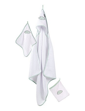 Set de salida de baño para bebé 'Happy Cloud' bordado con nube - ROBA