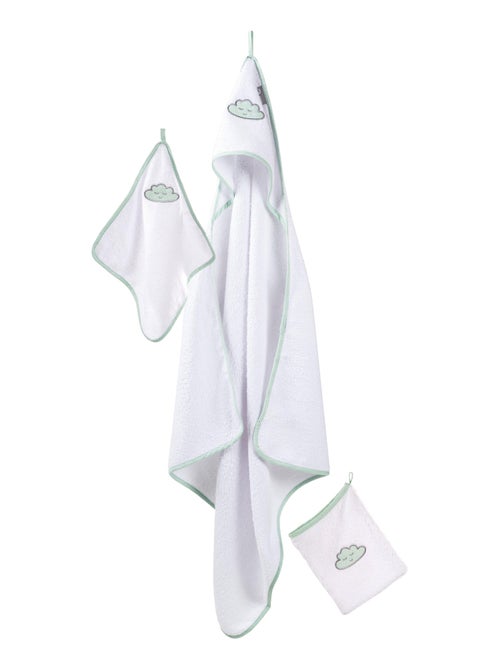 Set de salida de baño para bebé 'Happy Cloud' bordado con nube - ROBA - Kiabi