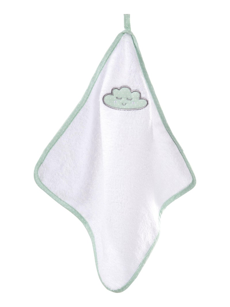 Set de salida de baño para bebé 'Happy Cloud' bordado con nube - ROBA Blanco Verde claro - Kiabi