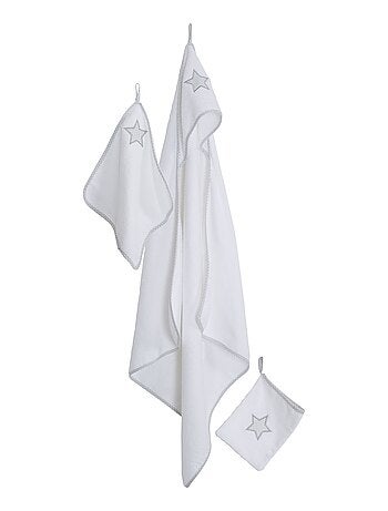 Set de salida de baño para bebé 'Little Stars' bordado con estrella - ROBA