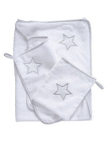 Set de salida de baño para bebé 'Little Stars' bordado con estrella - ROBA