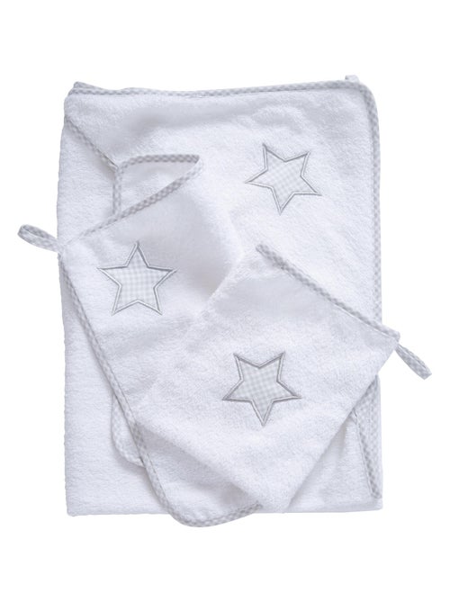 Set de salida de baño para bebé 'Little Stars' bordado con estrella - ROBA - Kiabi