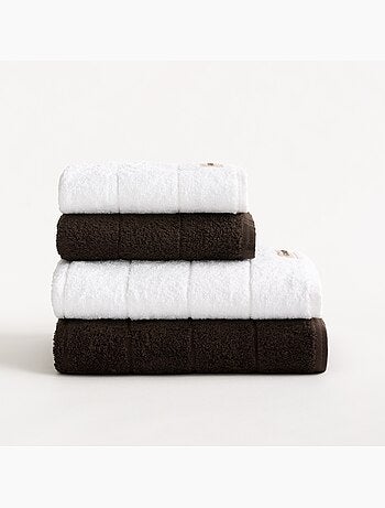 Set de toallas de baño y lavabo 100% algodón, rizo 600g/m2, con colgador - Gamusi.