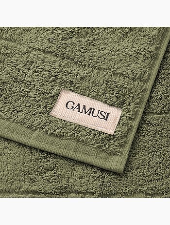 Toalla 100% algodón, rizo 600g/m2, con colgador - Gamusi