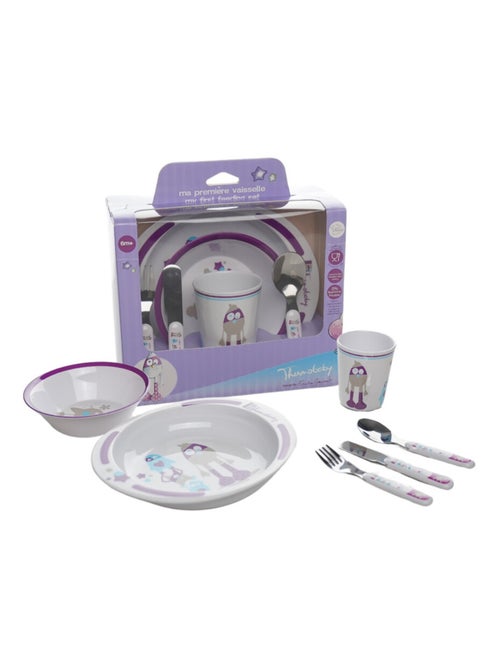 Set de vajilla para bebé Thermobaby de melamina y acero inoxidable 360/220/140 ml - Kiabi Set de vajilla para bebé Thermobaby de melamina y acero inoxidable 360/220/140 ml - Kiabi