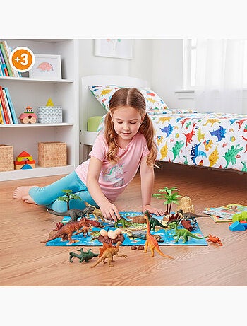 Set dinosaurios con tapete y accesorios 30 pzas. Animal world