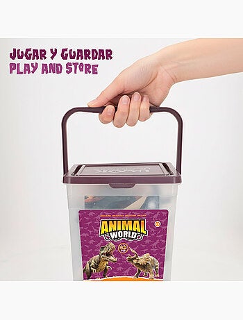 Set dinosaurios con tapete y accesorios 52 pzas. Animal world