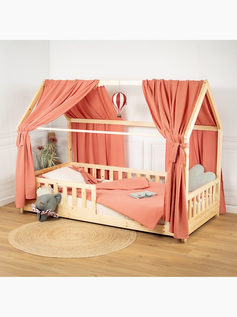 Set doble dosel de cama algodón | SEVIRA KIDS Marrón - Kiabi