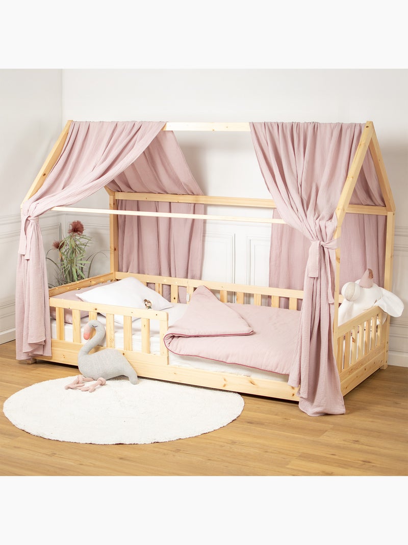 Set doble dosel de cama algodón | SEVIRA KIDS Rosa - Kiabi