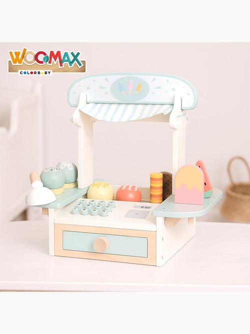 Set heladería de madera con 11 piezas 30x21x29 cm WOOMAX - Kiabi