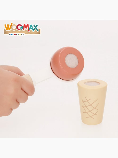 Set heladería de madera con 11 piezas 30x21x29 cm WOOMAX - Kiabi