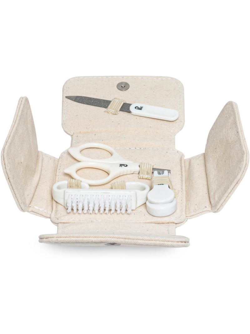 Set manicura bebé 5 accesorios estuche Beige - Kiabi