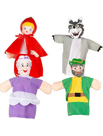 Set marionetas caperucita roja 25 cm cucu show