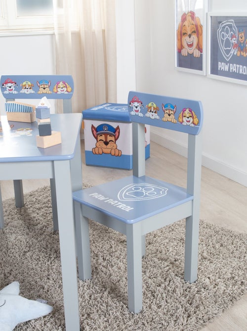 Set mesa y 2 sillas infantil en madera maciza - diseño Patrulla Canina - 'Roba Paw Patrol' - Kiabi