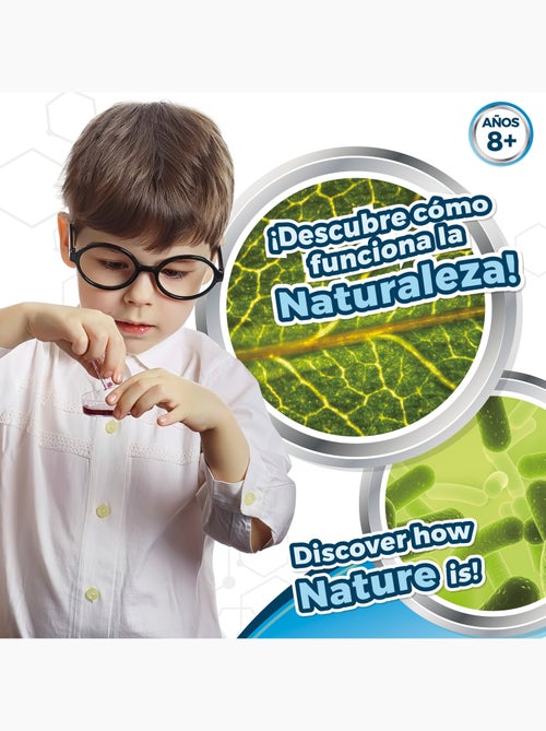 Set microscopio de juguete con luz led y soporte para móvil smart theory - Kiabi