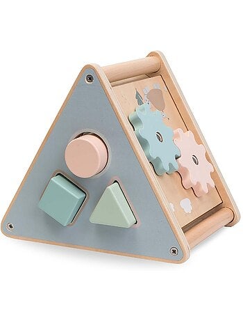 Set Montessori madera 2-3 años con ábaco, puzles y formas, juguete educativo infantil