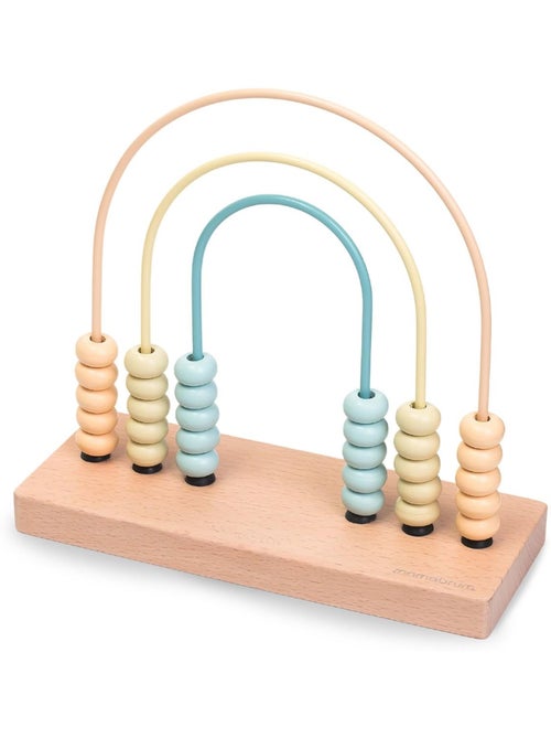 Set Montessori madera 2-3 años con ábaco, puzles y formas, juguete educativo infantil - Kiabi