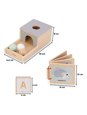 Set Montessori madera 6 juegos educativos Mamabrum