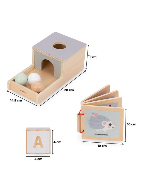 Set Montessori madera 6 juegos educativos Mamabrum - Kiabi